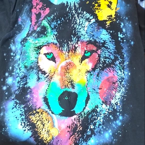 Vintage Other - Liquid Blue Cosim Black Wolf Shirt Vintage Tee